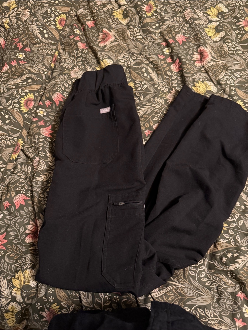 Figs Black Technical Collection Top